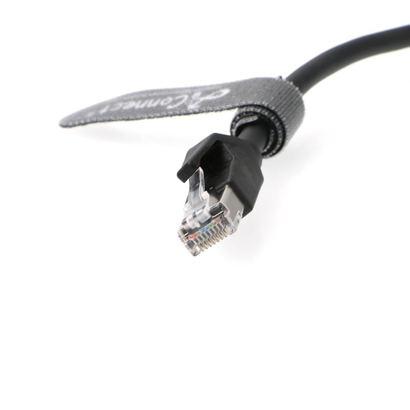 AConnect 4Pin-RJ45-Ethernet-Industrial-Cat5e-Cable D-Code M12 4 Pin Male to RJ45 Male Cat5e High Flex Ethernet Shielded Cable Industrial Field-wireable Machinery Sensor Camera 3.3Ft|1M - Image 5
